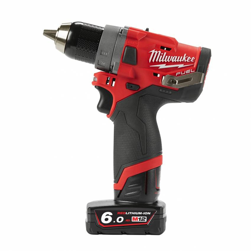 Дриль-шуруповерт акумуляторний MILWAUKEE, M12 FDD-402X, 44Нм (зарядний пристрій, 2 акум.Х 4Ач, HDкейс)-4933459818