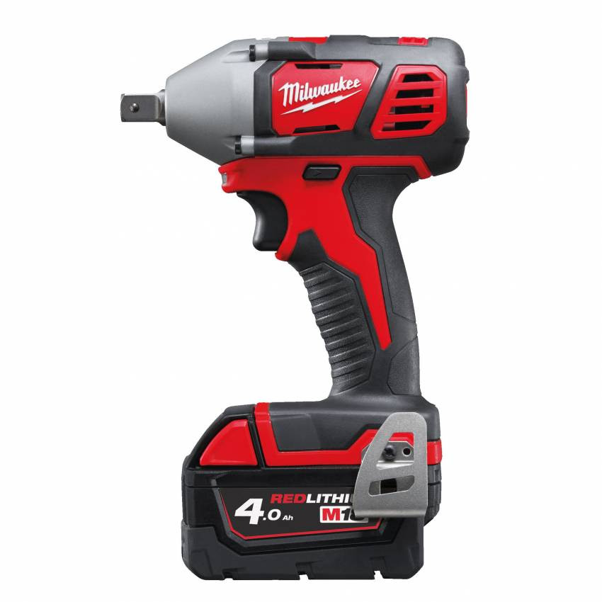 Гайкокрут акумуляторний 1/2" MILWAUKEE, M18 BIW12-402C, 240Нм (зарядний пристрій, 2 акум.Х 4Ач, кейс)-4933443607