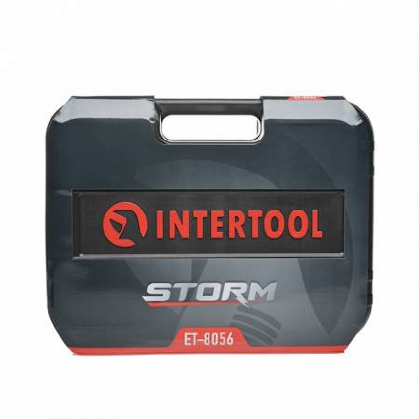 Набір інструментів 1/2" & 1/4", 56 од., Cr-V STORM INTERTOOL ET-8056-ET-8056