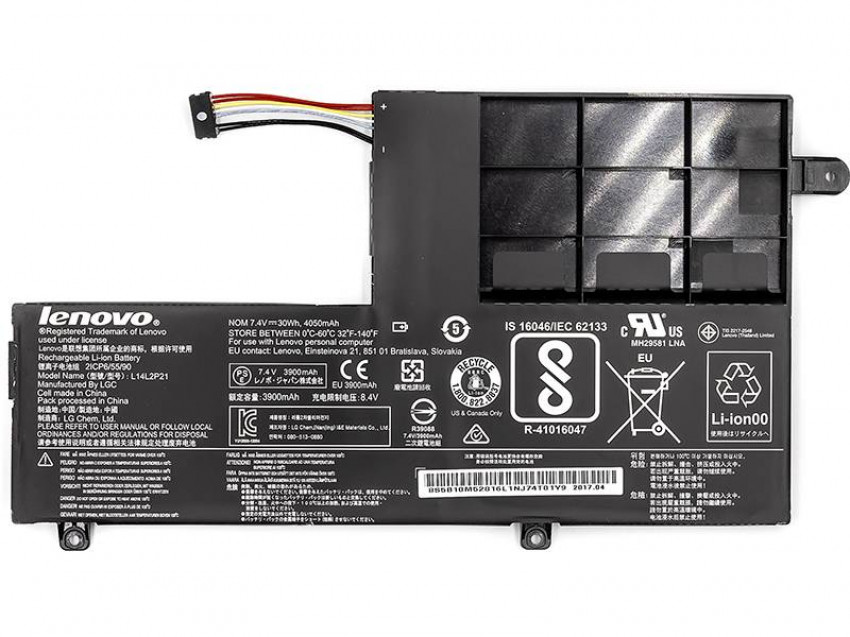 Акумулятор для ноутбуків LENOVO Ideapad 300S (L14M2P21) 7.4V 30Wh (original)-NB480715