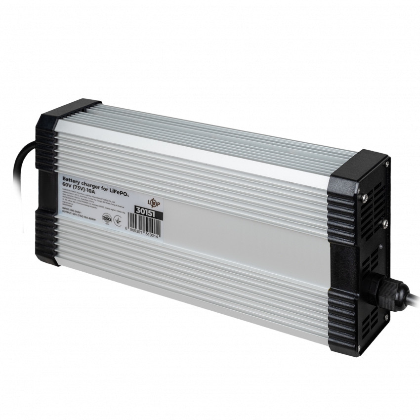 Зарядний пристрій для акумуляторів LiFePO4 60V (73V)-10A-600W-