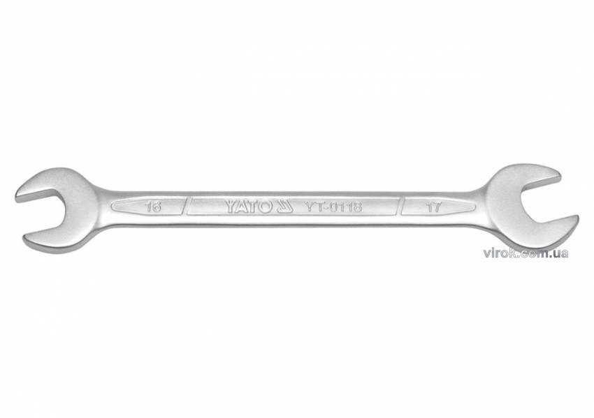 Ключ ріжковий YATO: CrV, М=10х13 мм, l=175 мм [10/120] (DW)-YT-0112