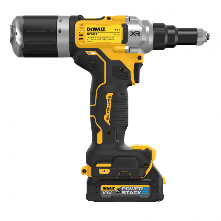 Заклепочник акумуляторний безщітковий DeWALT DCF414E2GT-DCF414E2GT