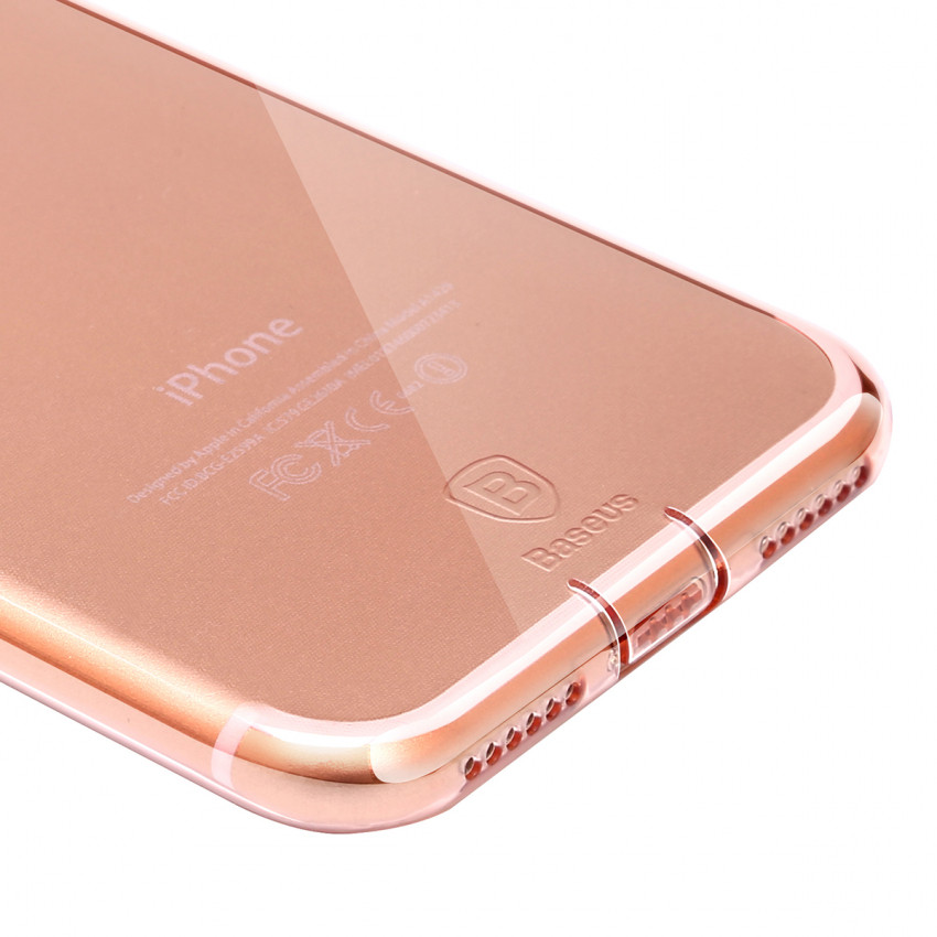 Чохол Baseus для iPhone SE 2020/8/7 Simple Pluggy Rose Gold (ARAPIPH7-A0R)-