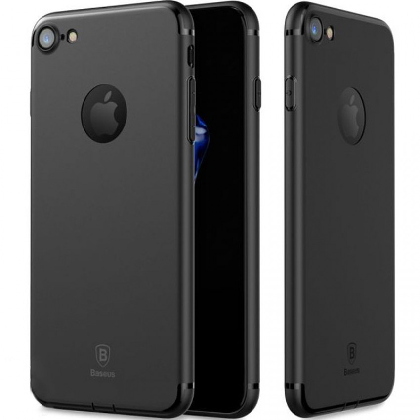 Чохол Baseus для iPhone 8/7 Simple Solid Black (ARAPIPH7-MS01)-