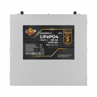 Акумулятор LP LiFePO4 48V - 230 Ah (BMS 200A/100A) метал-[articul]