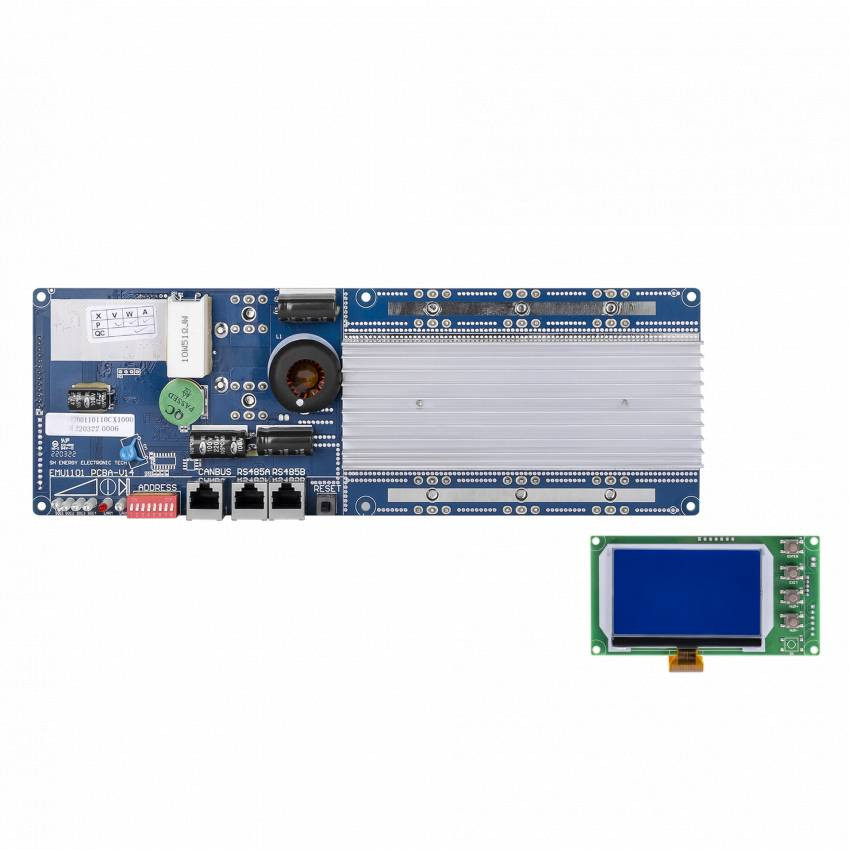 BMS плата LiFePO4 24V 8S Dis 200A Ch 100A LCD-