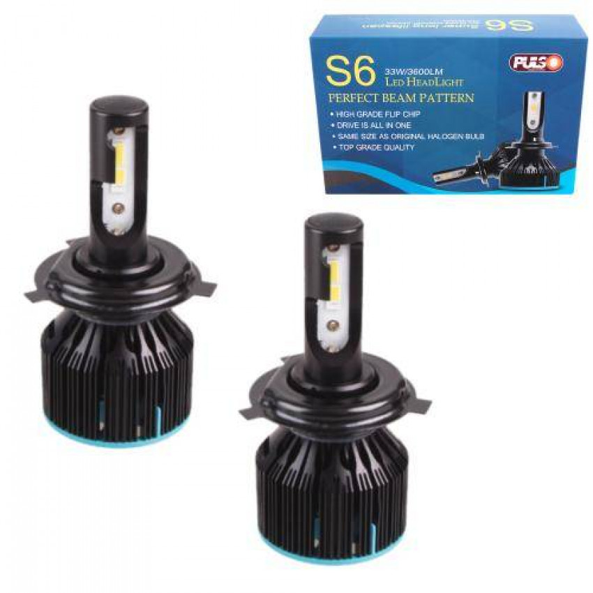 Лампи PULSO S6/LED/H4-H/Flip Chip/12-24V/33W/3600Lm/6000K-S6-H4