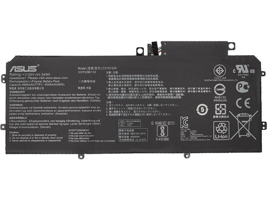 Аккумулятор для ноутбука ASUS ZenBook Flip UX360 (C31N1528) 11.55V 54Wh (original)-NB431038