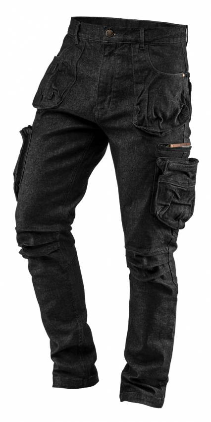 Робочі штани 5 кишень DENIM, чорні, розмір M-81-233-M