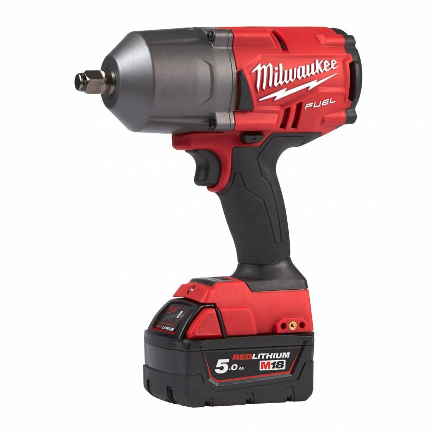 Гайкокрут акумуляторний 1/2" MILWAUKEE, M18 FHIWF12-502X, 1898Нм, (зарядний пристрій, 2 акум.Х 5Ач, HDкейс)-4933459696