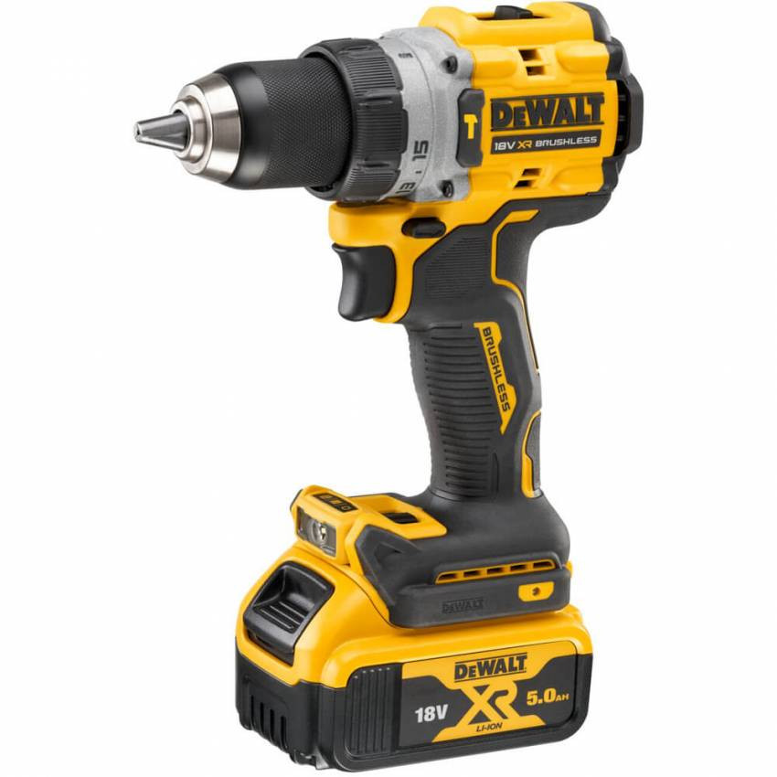 Дрель-шуруповёрт аккумуляторная бесщёточная ударная DeWALT DCD805P2T-DCD805P2T