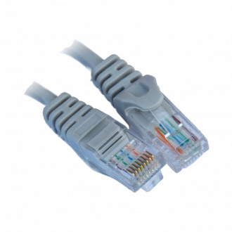 Патч-корд Gear СAT5E UTP 24 AWG 7м, сірий-[articul]