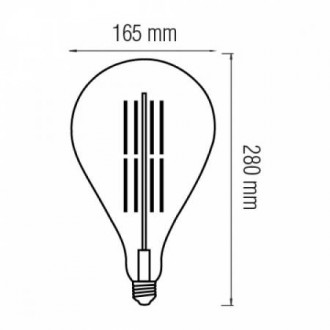 Світлодіодна лампа Filament TOLEDO 8W Е27 Titanium