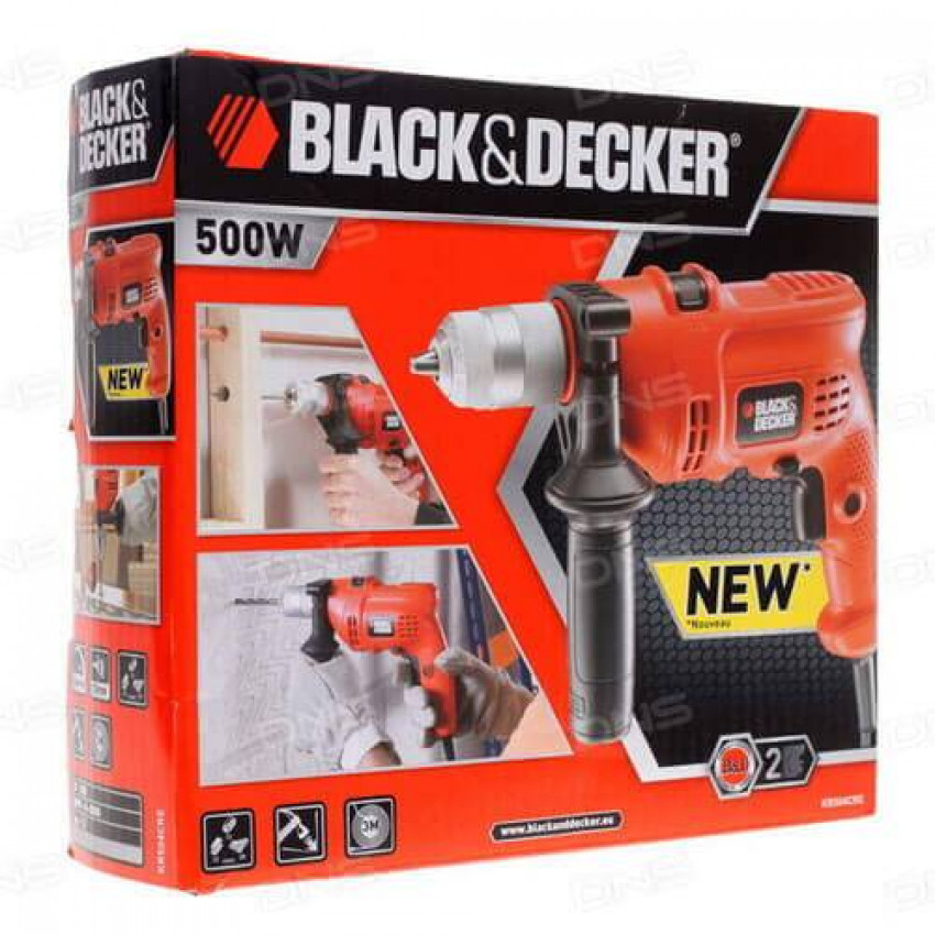 Дриль мережевий ударний BLACK DECKER KR504CRE-KR504CRE