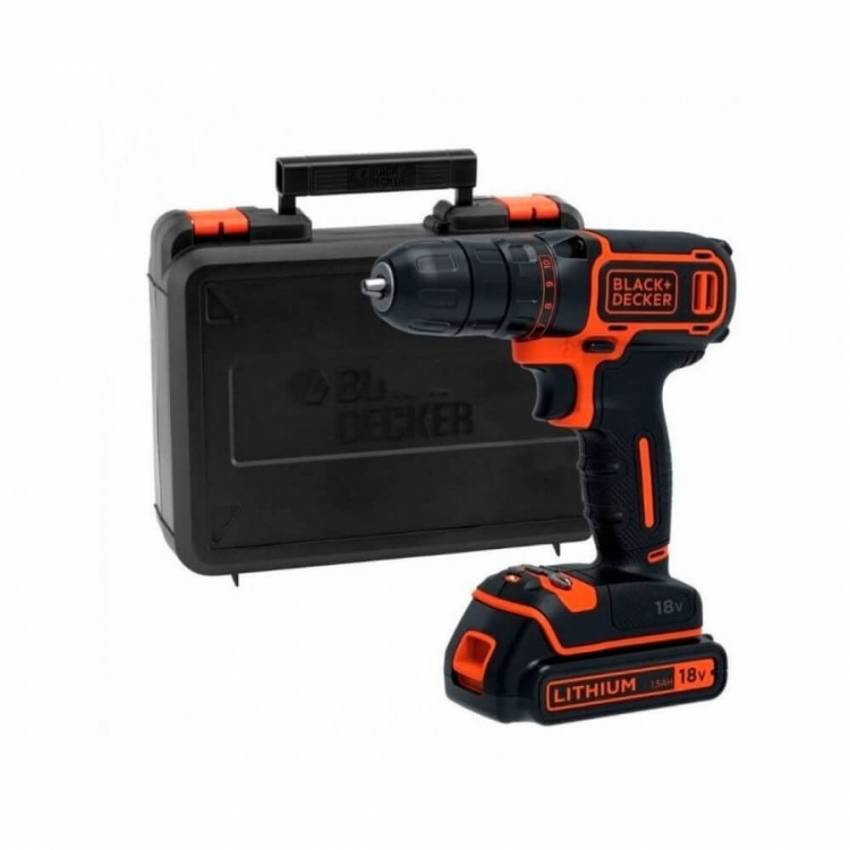 Дриль-шуруповерт акумуляторний BLACK DECKER BDCDC18KB-BDCDC18KB