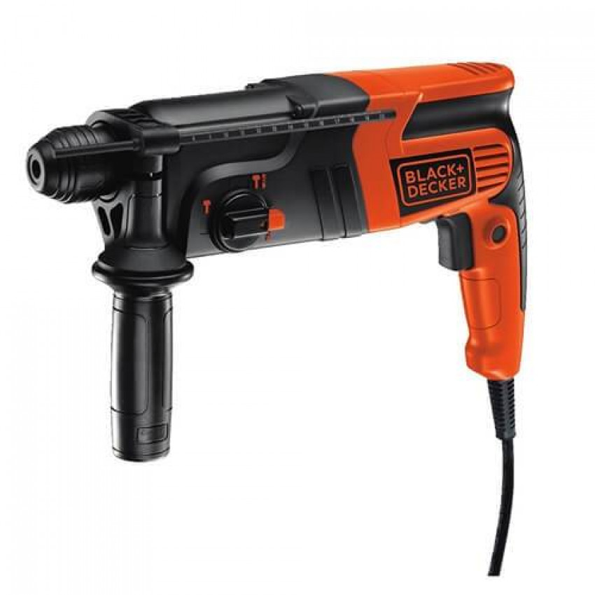 Перфоратор BLACK DECKER, SDS-Plus, 550 Вт, 1,6 Дж, 0-5100 уд/хв, 960 об/хв, валіза-KD885KC