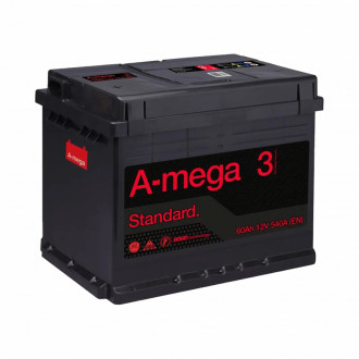 Акумулятор авто Мегатекс A-mega Standard (М3) 6СТ-60-АЗ (лев) ТХП 540-[articul]