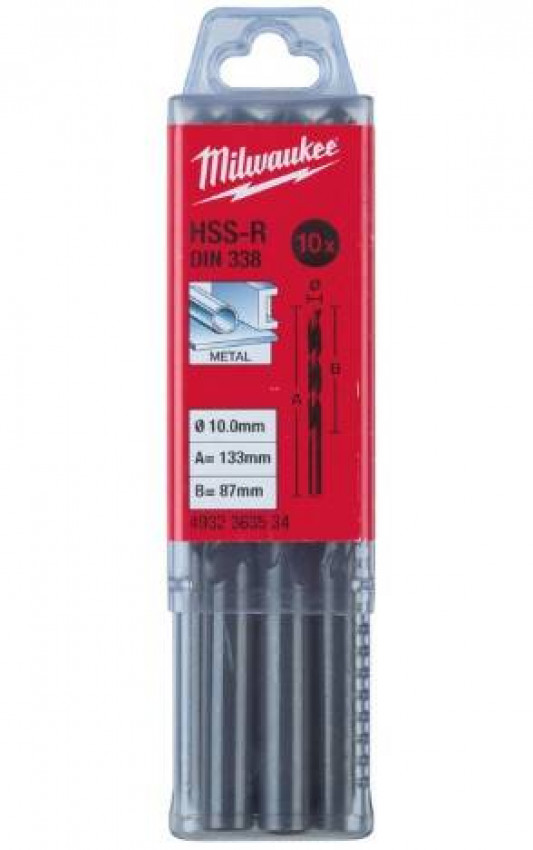 Свердло по металу HSS-R MILWAUKEE DIN338, Ø1,5мм, (10шт)-4932363449