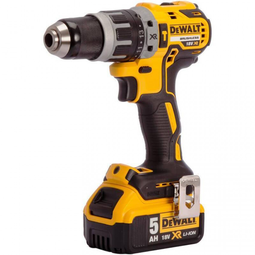 Дриль-шуруповертний акумуляторний безщітковий ударний DeWALT DCD796P2-DCD796P2