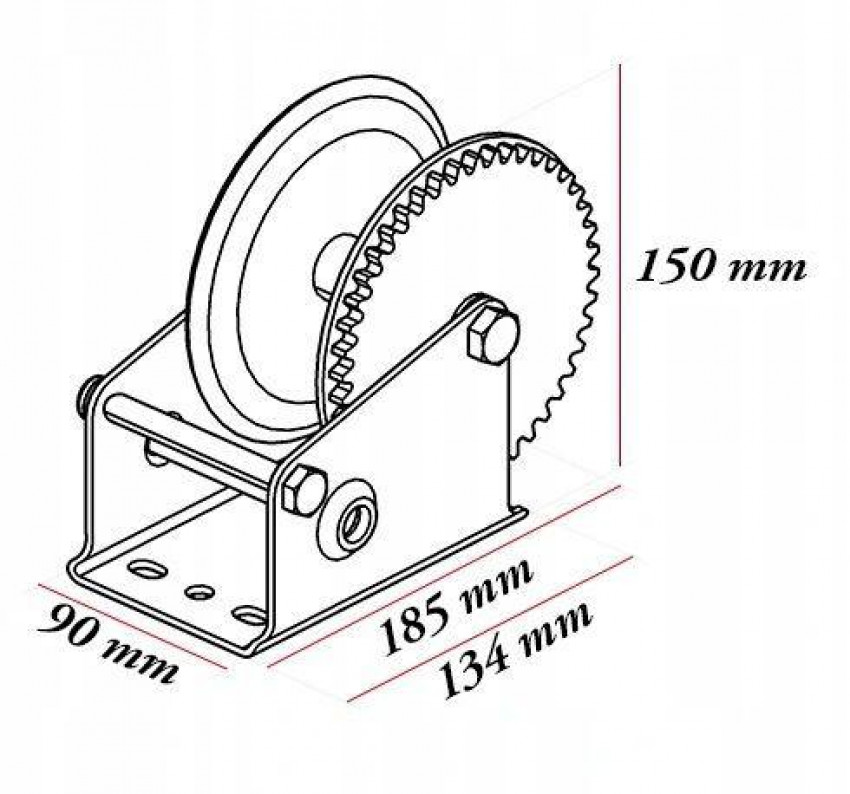 Кривошипна лебідка TAGRED TA405-TA405