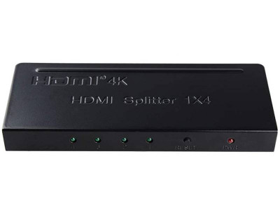 Спліттер PowerPlant HDMI 1x4 V1.4, 4K (HDSP4-M)-[articul]