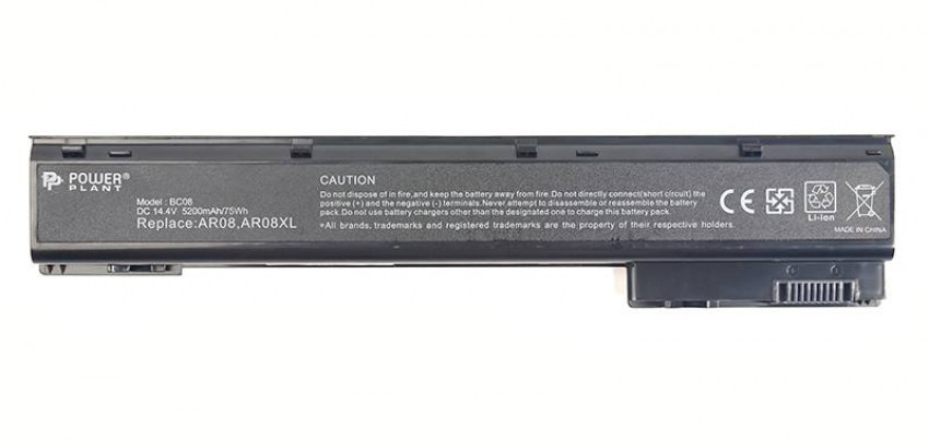 Акумулятори PowerPlant для ноутбуків HP ZBook 15 Series (AR08, HPAR08LH) 14.4V 5200mAh-NB460601