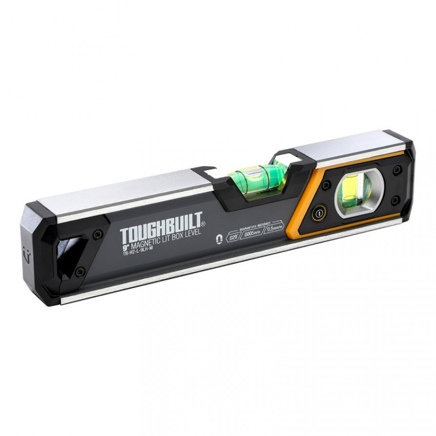 Рівень TOUGHBUILT ПРЕМІУМ 23 см, магнітний TB-H2-L-M23LH-M-TB-H2-L-M23-LH-M