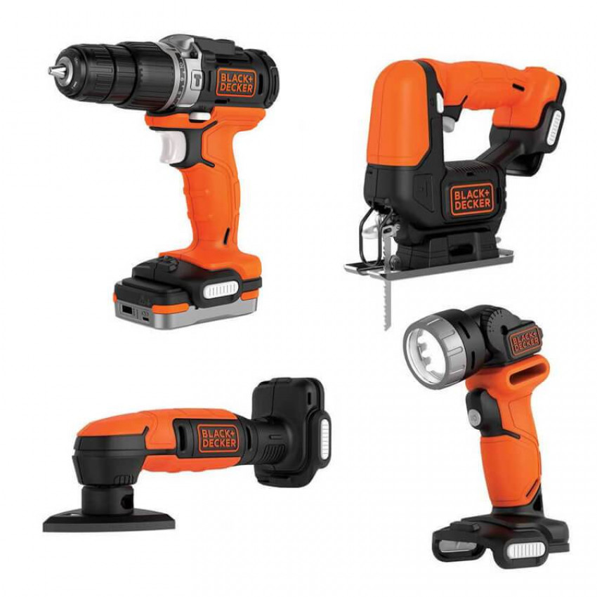 Набір із двох інструментів BLACK DECKER BDCK123S2S-BDCK123S2S