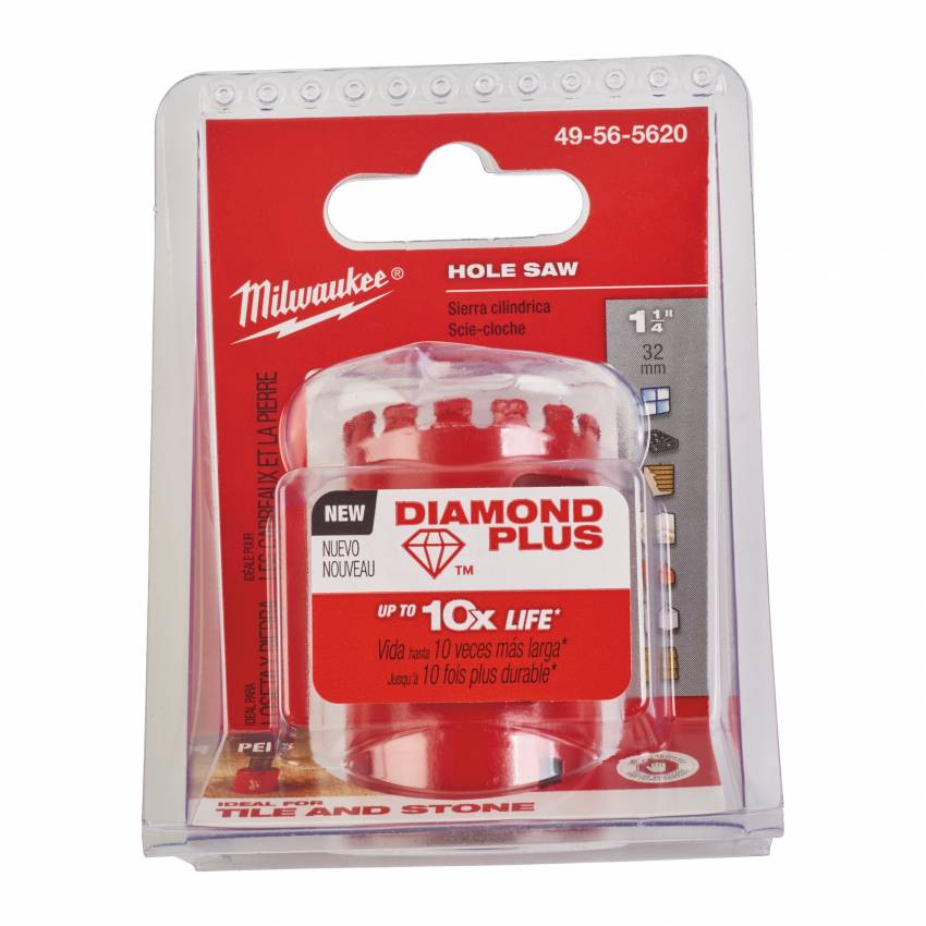 Коронка алмазна Diamond Plus MILWAUKEE, Ø32мм-49565620