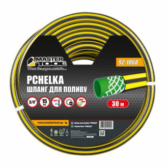 Шланг для поливу MASTERTOOL &quot;PCHELKA&quot; 3/4&quot; 30 м чорно-жовтий 92-1068