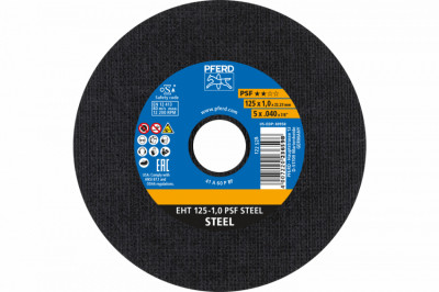 Круг відрізний 125*1*22 PSF STEEL сталь-[articul]