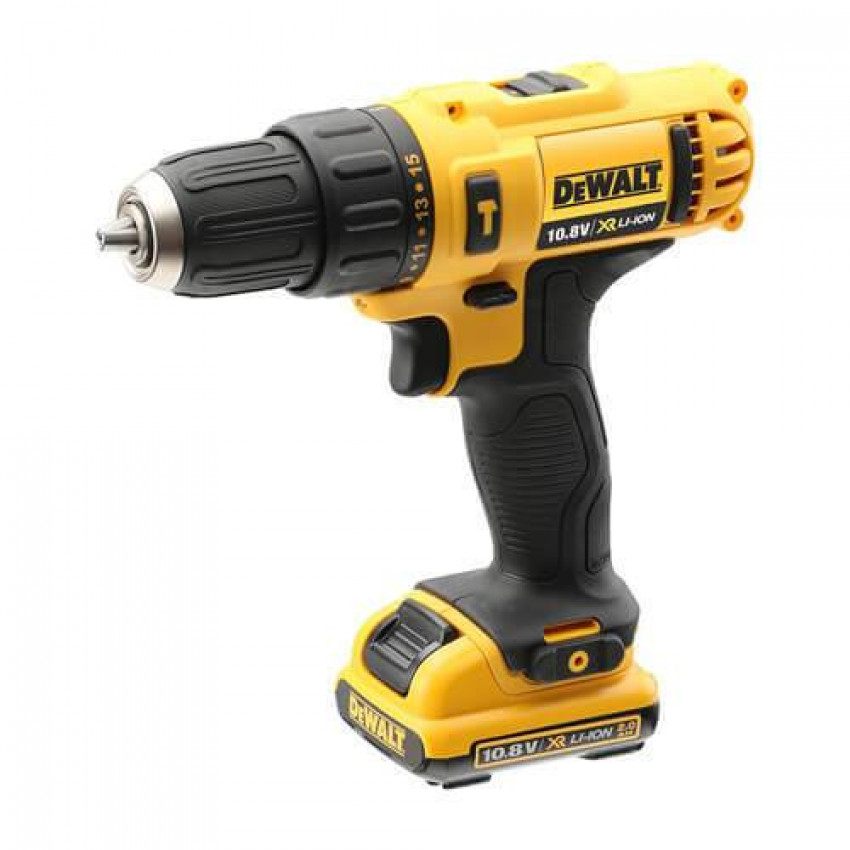 Дриль-шуруповерт ударний акумуляторний DeWALT DCD716D2 XR Li-Ion 10.8 В, 2 Ач, 30 Нм, 400-1500-DCD716D2