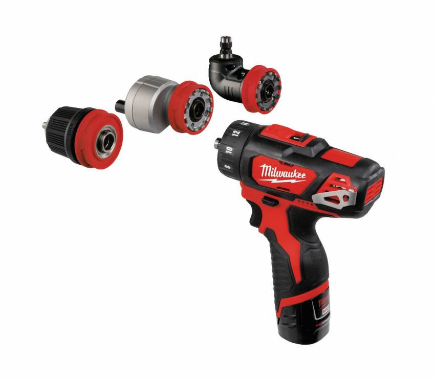 Дриль-шуруповерт акум. MILWAUKEE, M12 BDDX-202C, 32Нм(ЗУ,2X2Ач,патрон,кейс)(заміна на 4933464978)-4933447830