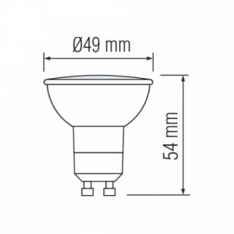 Світлодіодна лампа VISION-6 6W GU10 4200К під диммер