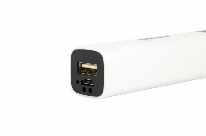 Ліхтар WERTVOLL 3 режими LED Li-ion 1200 mAh/t 7000 K/80 lum powerbank ABS 122х25 мм WHITE RX-8001-RX-8001