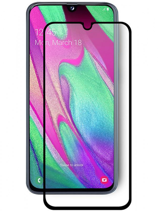 Захисне скло Full screen PowerPlant для Samsung Galaxy A40, Black-GL606863