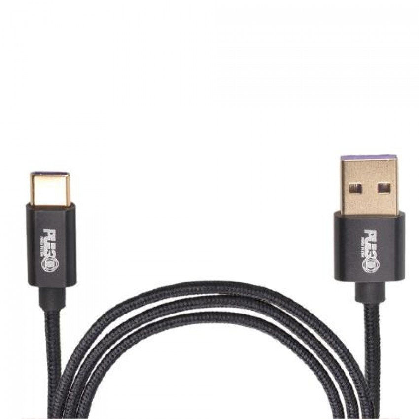 Кабель VOIN CC-1101C BK USB - Type C 5А, 1m, black (супер швидка зарядка/передача даних) (CC-1101C BK)-CC-1101C BK