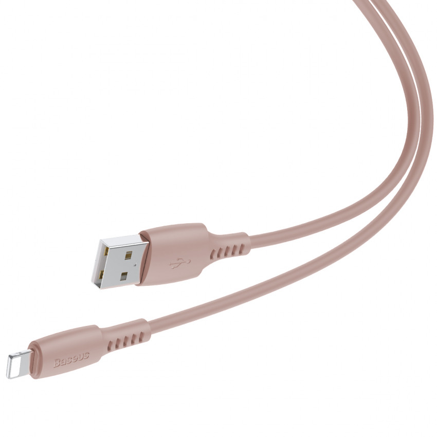 Кабель Baseus Colorful USB 2.0 to Lightning 2.4A 1.2M Рожевий (CALDC-04)-