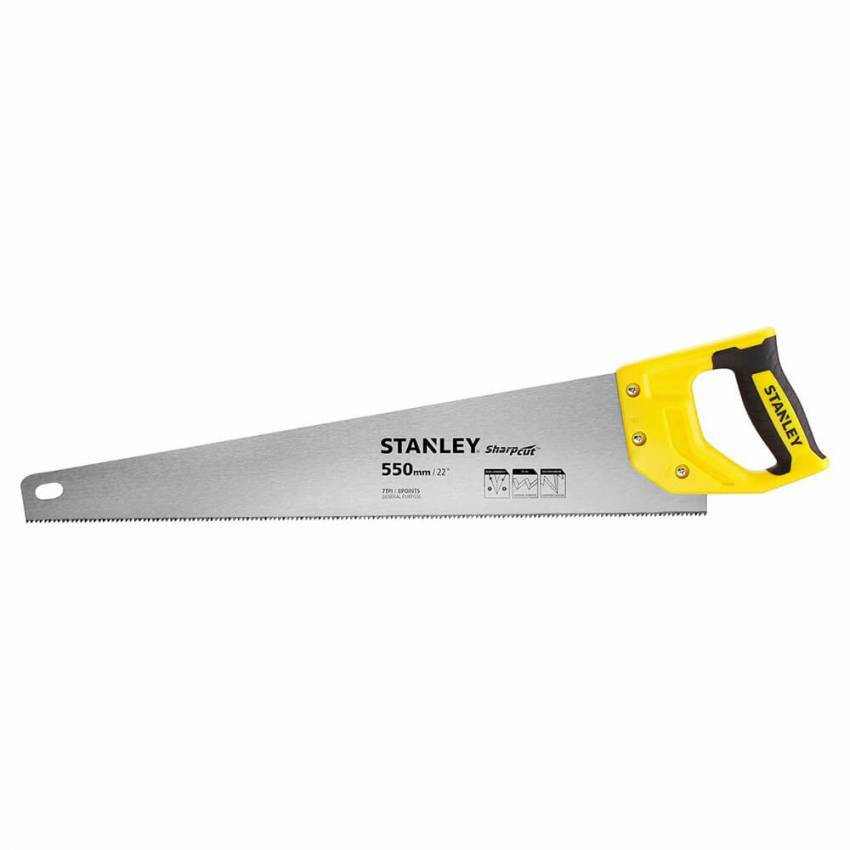 Ножівка SHARPCUT™ довжиною 550 мм для поперечного та поздовжнього різу STANLEY STHT20368-1-STHT20368-1