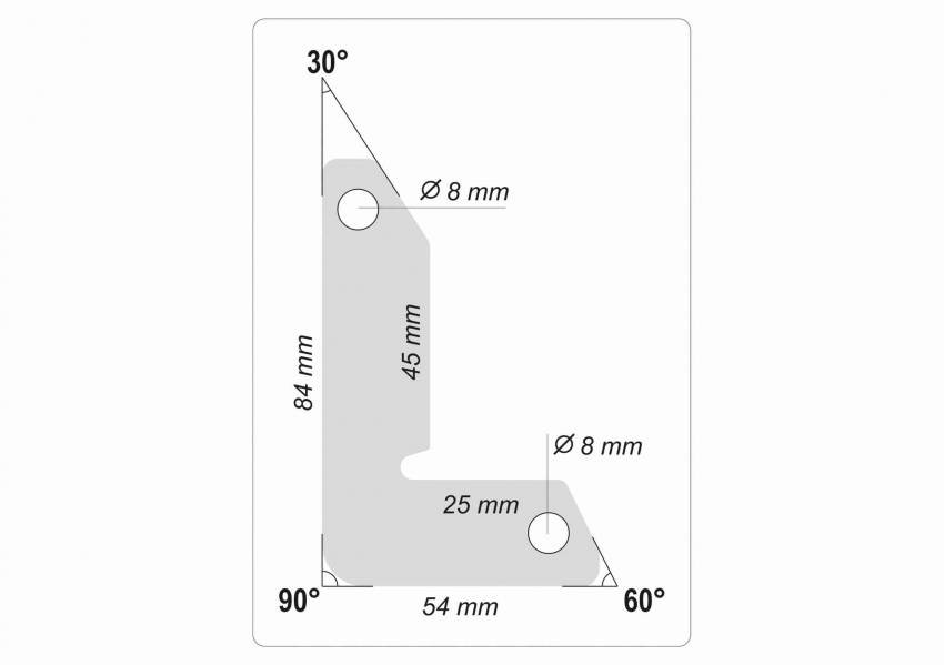 Кути магнітні для зварювання YATO: кут: 30°, 60°, 90°, сталеві, сила утримування - 25 кг, 2 шт.-YT-08722