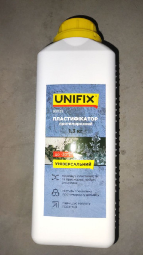 Пластифікатор універсальний протиморозний 1,3кг UNIFIX-951132