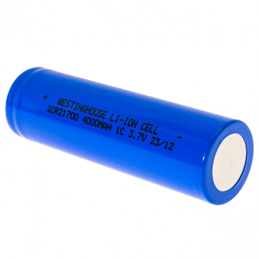 Акумулятор літій-іонний Westinghouse Li-ion ICR21700, 3.7V, 4000mAh, 1шт-ICR21700-4000