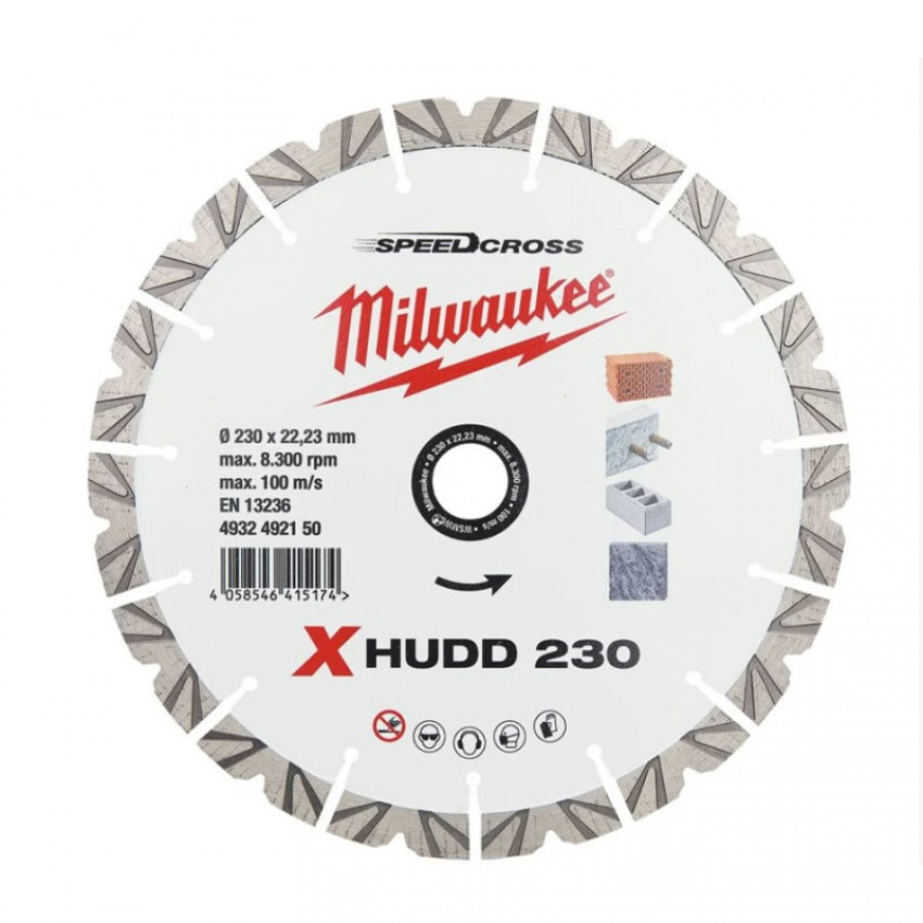 Алмазний диск SPEEDCROSS XHUDD 230 мм MILWAUKEE-4932492150