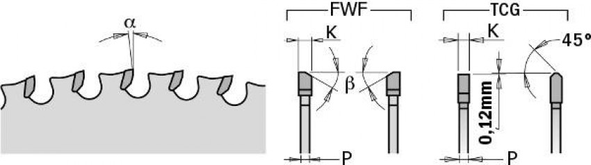 226.072.14 Пила HM D=355 F=25,4 Z=72 K=2,2/1,8 FWF-226.072.14