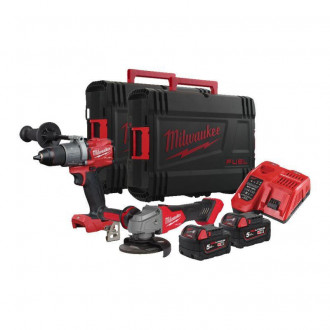 Набір акумуляторних інструментів Milwaukee M18FPP2AB2-502X M18 FUEL POWER PACK IN2, 4933479540-[articul]