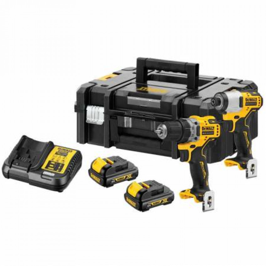 Набір з двох безщіткових інструментів DeWALT DCK2110C2T-DCK2110C2T