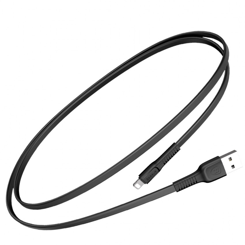 Кабель Baseus Tough USB 2.0 to Lightning 2A 1M Чорний (CALZY-B01)-