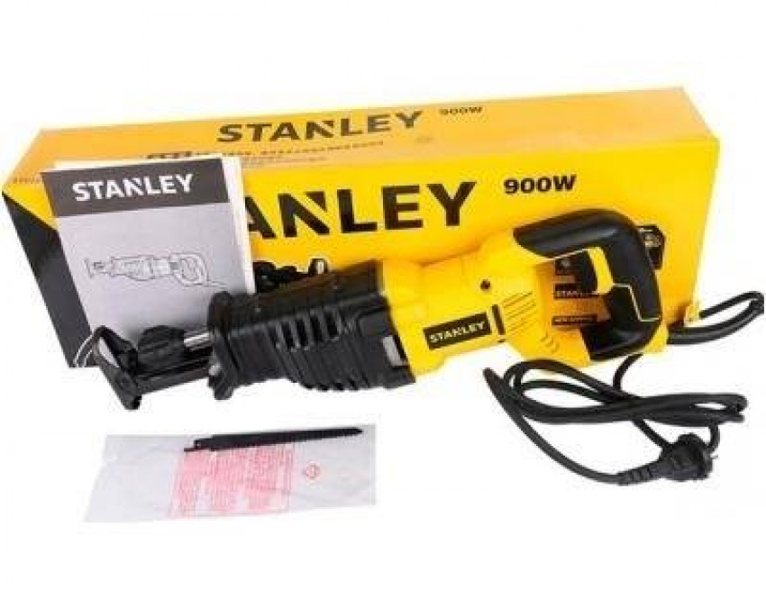 Пила шабельна STANLEY, 900 Вт, ск.хода 0-3200 ход/хв, крок полотна 28 мм, рег-ка швидкості-STPT0900