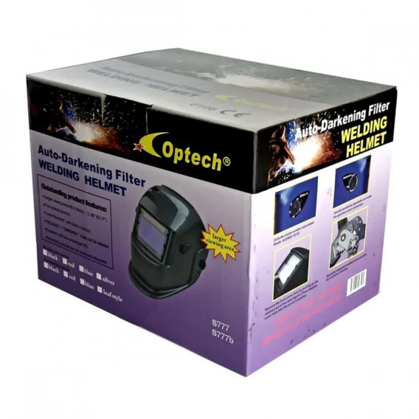 Маска зварювальника Optech S777B-WH.77SB01